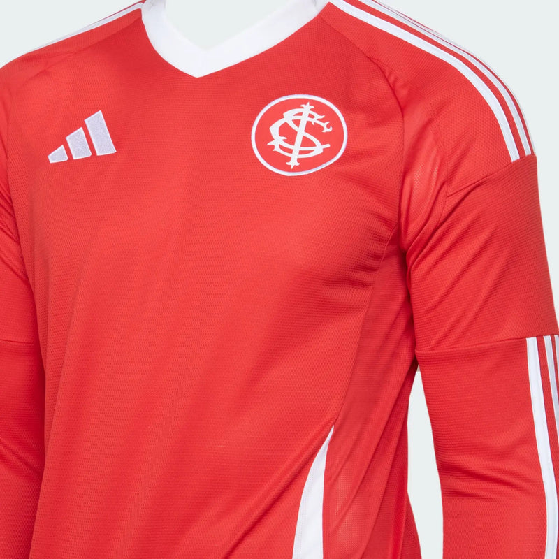 Camisa Internacional Manga Longa 25/26 Home Adidas Torcedor - Vermelha