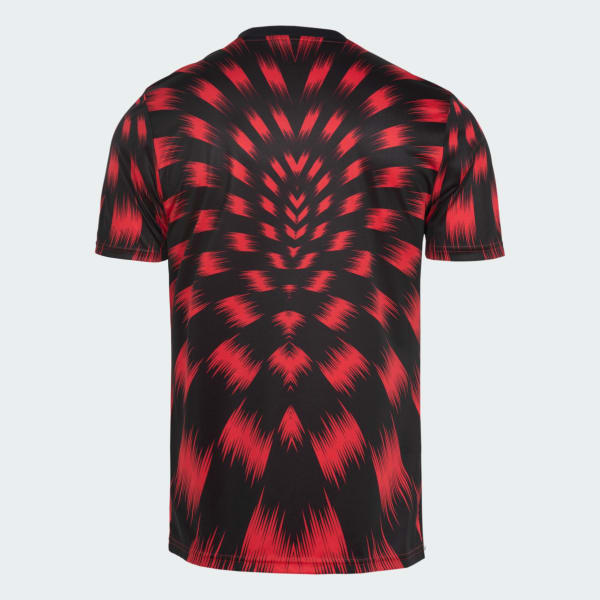 Camisa Pré-Jogo Flamengo 25/26 Adidas - Vermelha e Preta