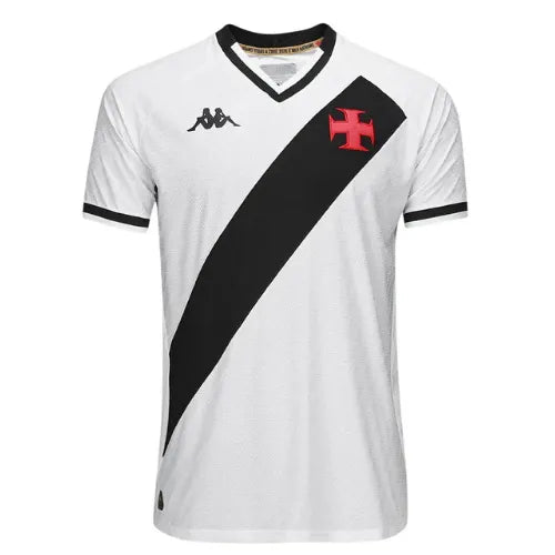 Camisa Vasco 25/26 Away Kappa Torcedor - Branca e Preta