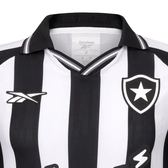 Camisa Botafogo 25/26 Reebok Home Torcedor - Branca e Preta