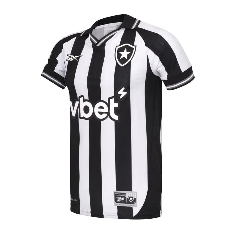 Camisa Botafogo 25/26 Reebok Home Torcedor - Branca e Preta