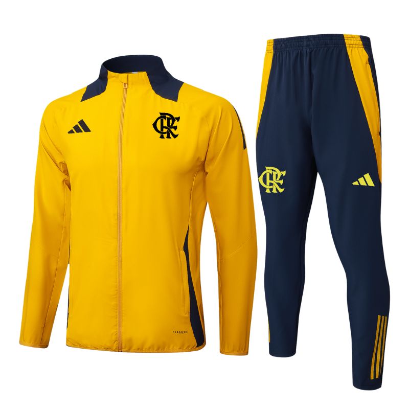 Conjunto Agasalho de Viagem Flamengo 25/26 - Amarelo
