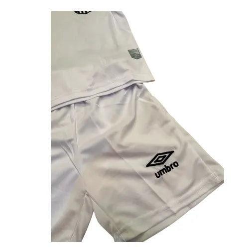 Conjunto Infantil Santos 25/26 Home Umbro - Branco