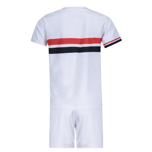Conjunto Infantil São Paulo 25/26 Home New Balance - Vermelho e Branco