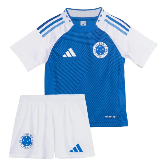 Conjunto Infantil Cruzeiro 25/26 Home Adidas - Azul