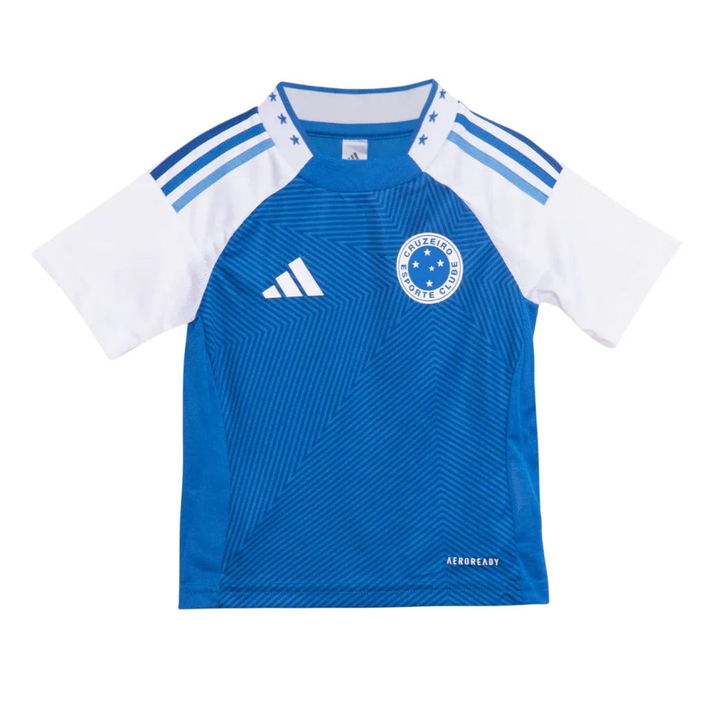 Conjunto Infantil Cruzeiro 25/26 Home Adidas - Azul