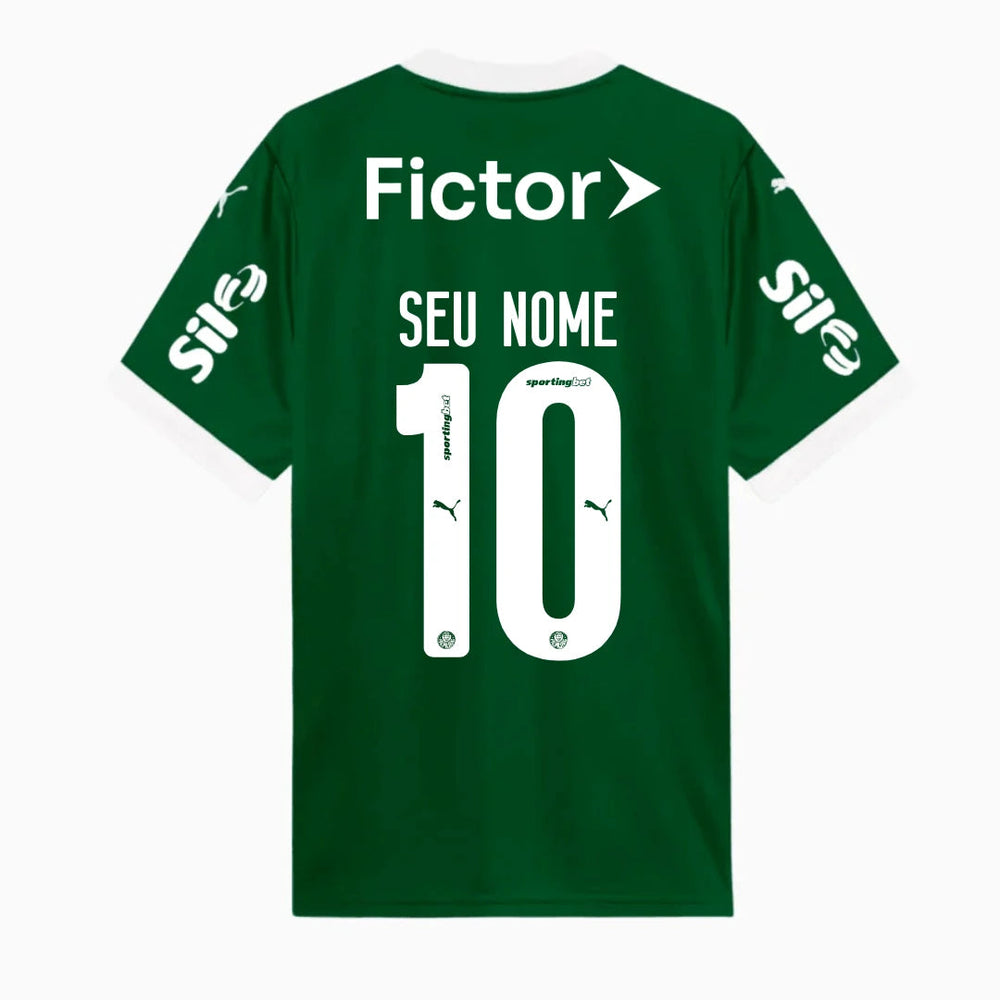 Camisa Palmeiras 25/26 Home Puma Torcedor Com Patrocínios - Verde