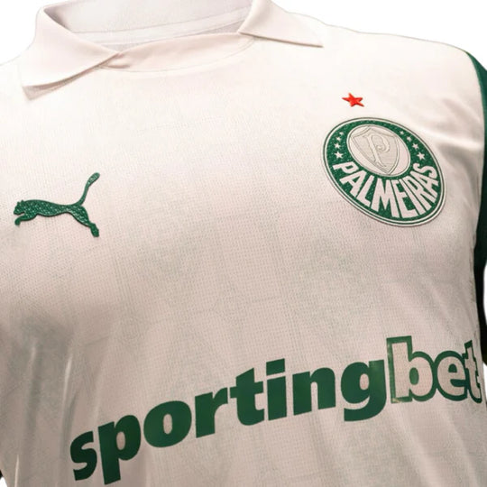 Camisa Palmeiras 25/26 Puma Away Versão Jogador - Branca