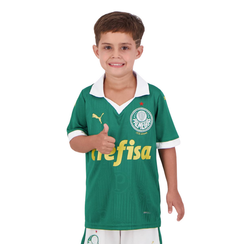 Conjunto Infantil Palmeiras Home Puma 24/25