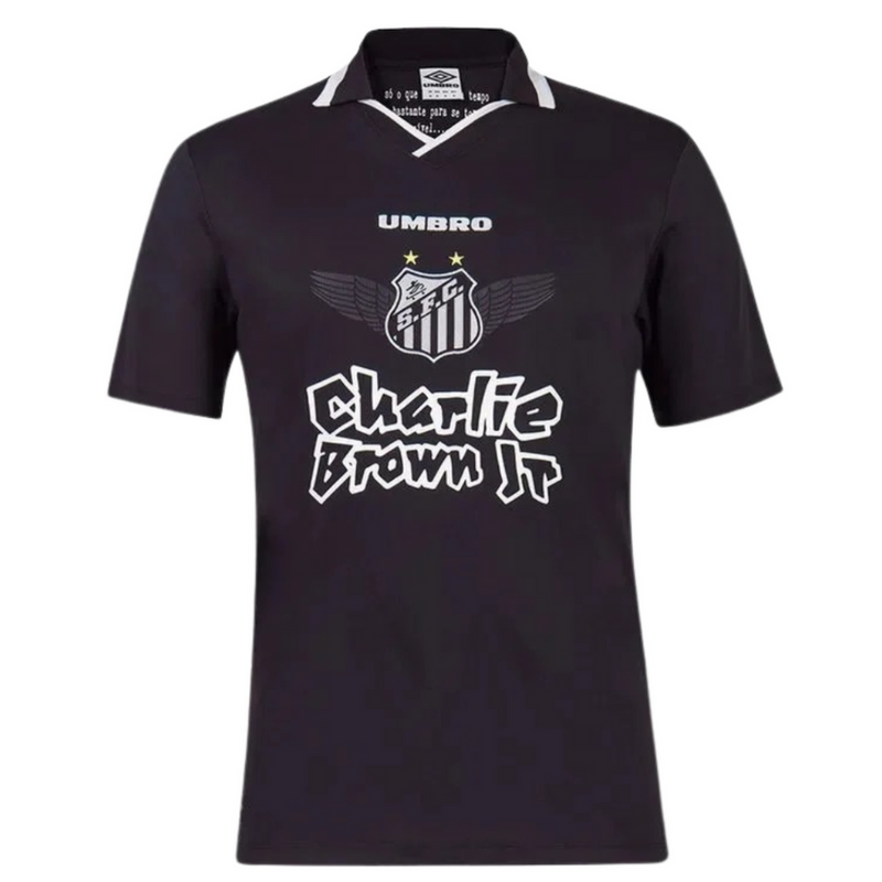 Camisa Santos Charlie Brown Jr. Dias de Glória Masculina Preta