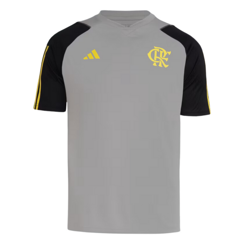 Camisa Flamengo Treino Adidas Masculina Torcedor 24/25 - Cinza