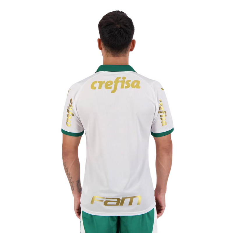 Camisa Palmeiras Away Todos Patrocinadores e Patch 2024/25 Torcedor Puma - Branca