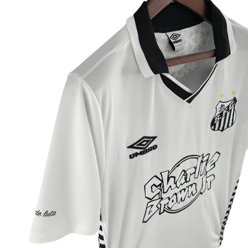 Camisa Santos Charlie Brown Jr. Dias de Glória Masculina Branca