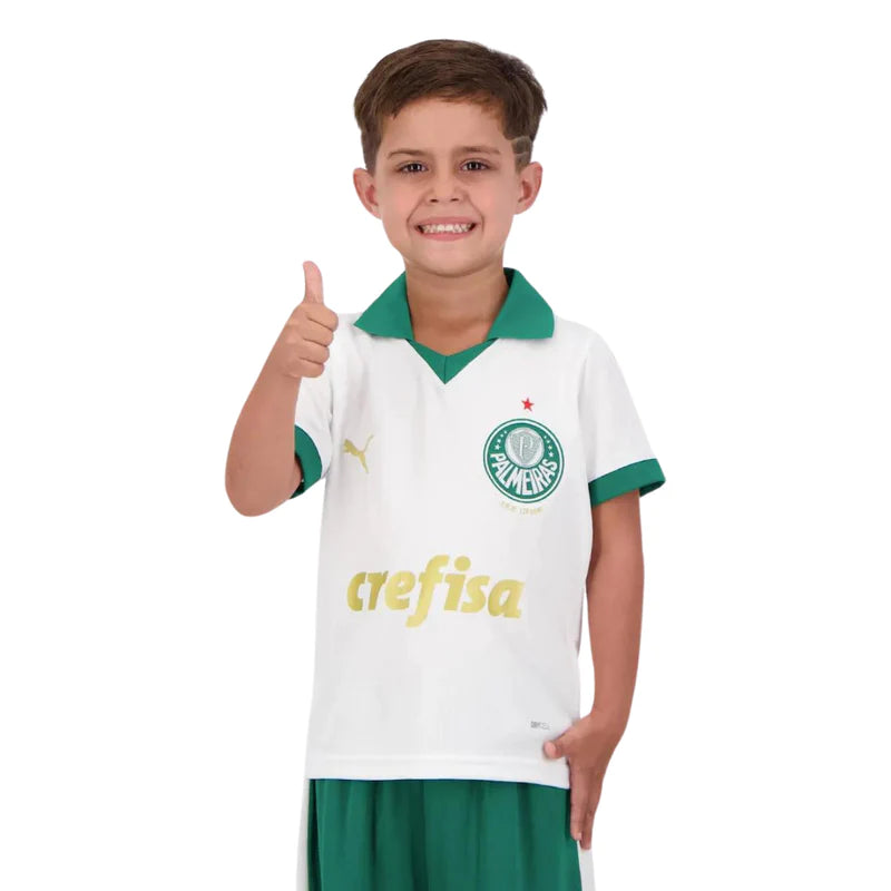 Conjunto Infantil Palmeiras Away Puma 24/25