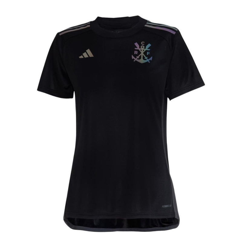 Camisa Flamengo Third 23/24 Torcedor Adidas Feminina - Preto