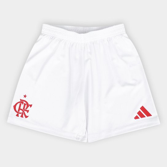 Conjunto Infantil Flamengo 25/26 Home Adidas - Vermelho e Preto