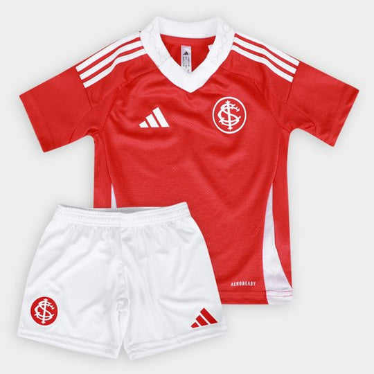 Conjunto Infantil Internacional 25/26 Home Adidas - Vermelho