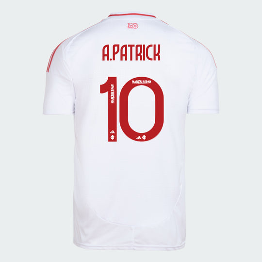 Camisa Internacional 25/26 Away Adidas Torcedor - A. Patrick Nº10