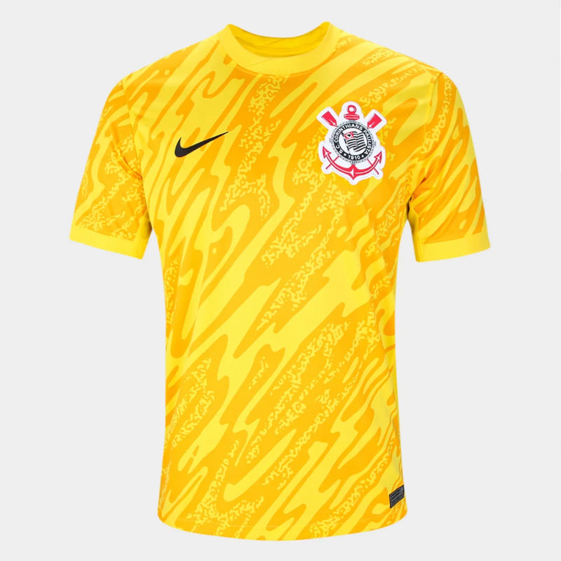 Camisa Corinthians Goleiro 24/25  Torcedor Nike Masculina - Amarela