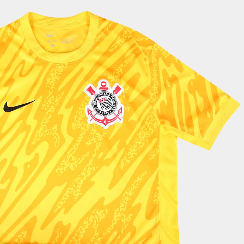 Camisa Corinthians Goleiro 24/25  Torcedor Nike Masculina - Amarela