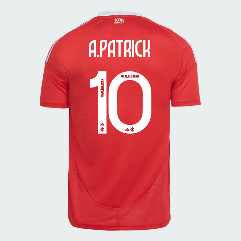 Camisa Internacional 25/26 Home Adidas Torcedor - A. Patrick Nº10