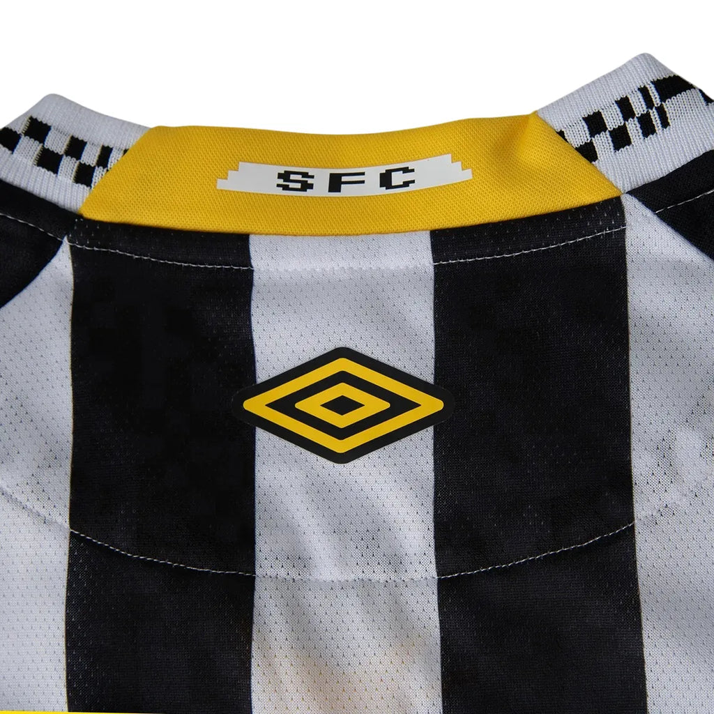 Camisa Santos 25/26 Umbro Away Jogador - Preta e Branca