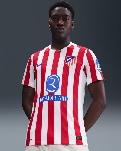 Camisa Atlético de Madrid 25/26 Home Nike Torcedor - Vermelha e Branca