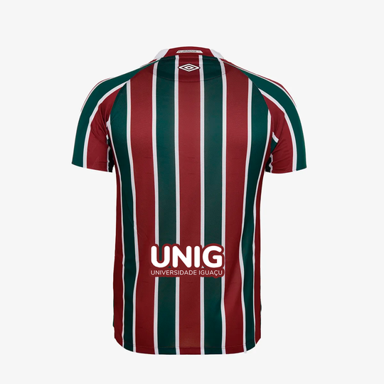 Camisa Fluminense 25/26 Home Umbro Torcedor Com Patrocínios - Vinho e Verde