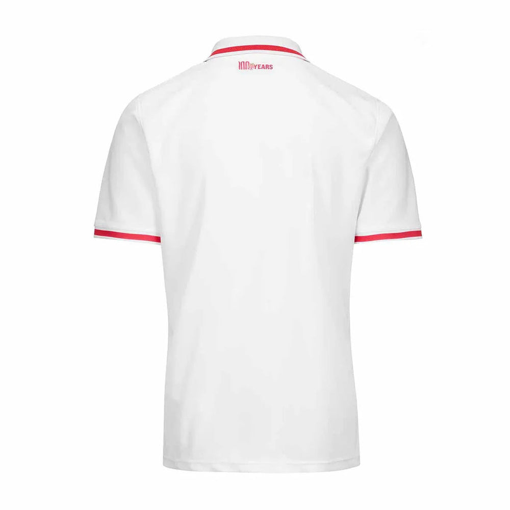 Camisa Mônaco 24/25 Home Kappa Torcedor - Branca e Vermelha