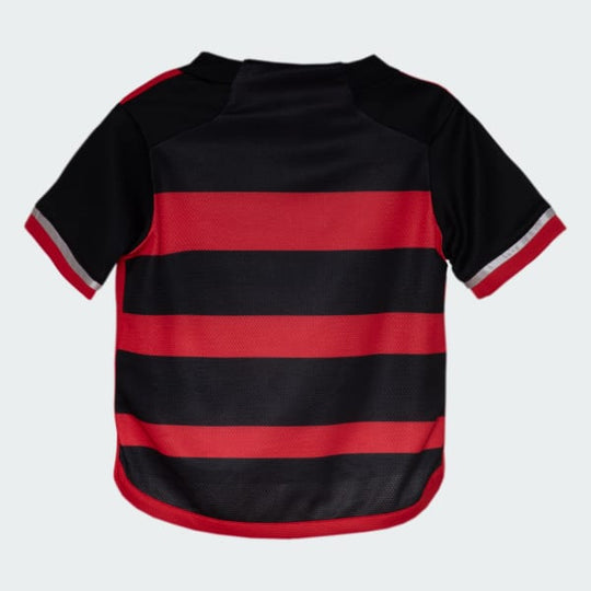 Conjunto Infantil Flamengo Adidas Home Torcedor 24/25
