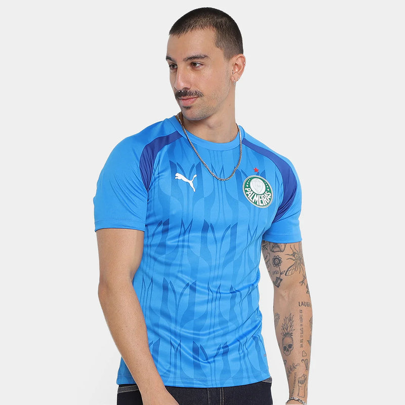 Camisa Palmeiras 24/25 Pré Jogo Puma Masculina - Azul