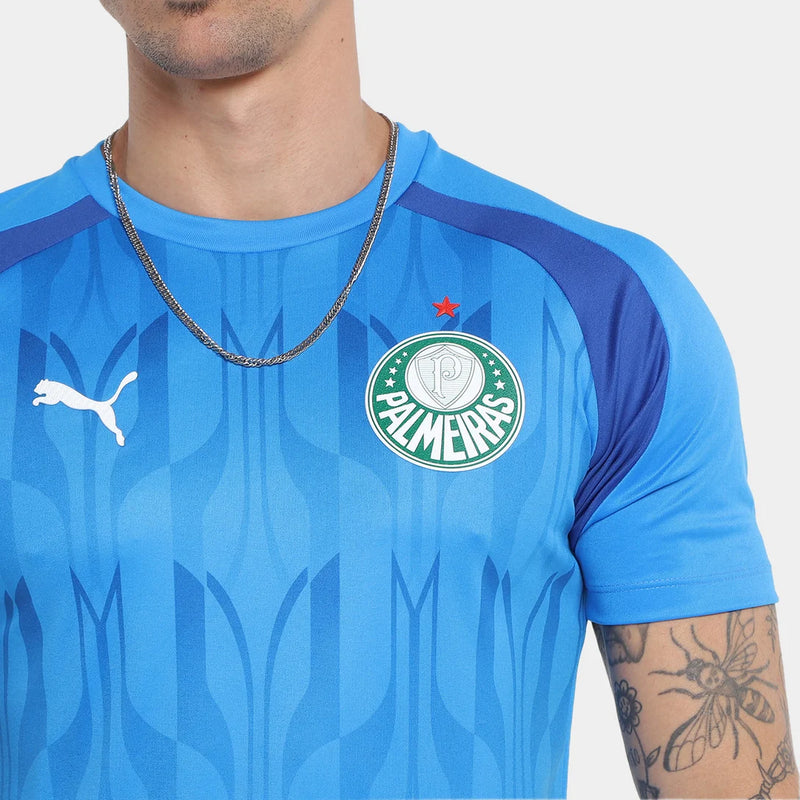 Camisa Palmeiras 24/25 Pré Jogo Puma Masculina - Azul