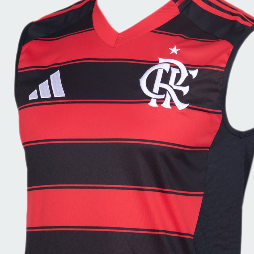 Regata Flamengo 25/26 Home Adidas Torcedor - Vermelha e Preta