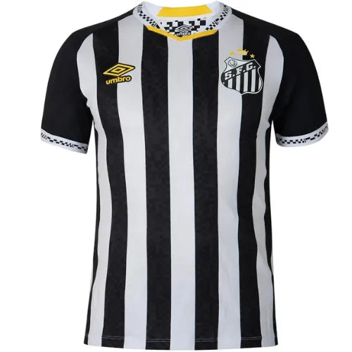 Camisa Santos 25/26 Umbro Away Jogador - Preta e Branca