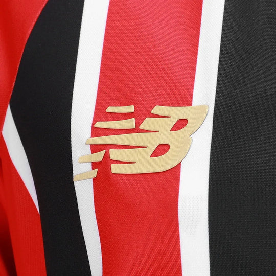 Camisa São Paulo Away Feminina 25/26 Torcedor New Balance Masculina - Vermelha e Preta