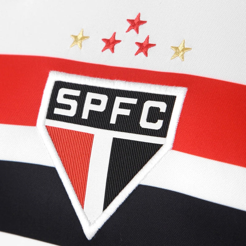 Camisa São Paulo Home Feminina 25/26 Torcedor New Balance Masculina - Branco e Vermelho