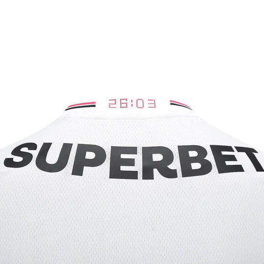 Camisa São Paulo Home Feminina 25/26 Torcedor New Balance Masculina - Branco e Vermelho