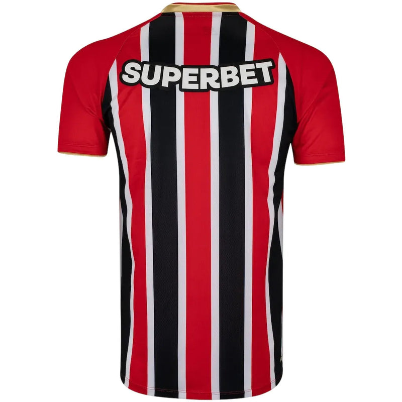 Camisa São Paulo Away Masculina 25/26 Torcedor New Balance Masculina - Vermelha e Preta