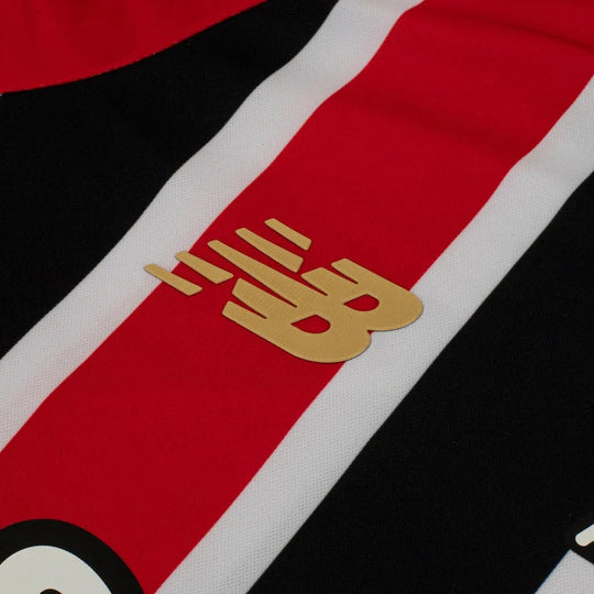 Camisa São Paulo Away Masculina 25/26 Torcedor New Balance Masculina - Vermelha e Preta