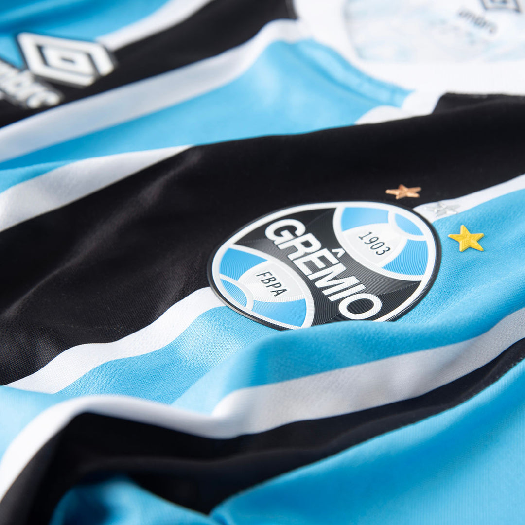 Camisa Grêmio 25/26 Home Umbro Jogador - Preto e Azul