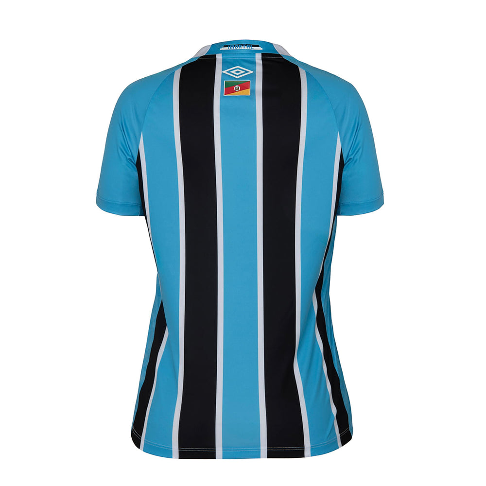 Camisa Feminina Grêmio 25/26 Home Umbro Torcedor - Preta e Azul