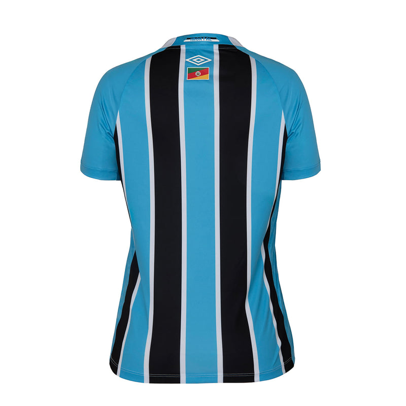 Camisa Feminina Grêmio 25/26 Home Umbro Torcedor - Preta e Azul