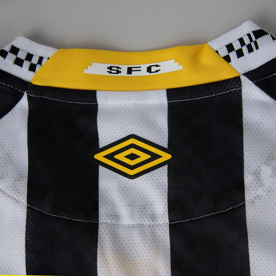 Camisa Feminina Santos 25/26 Umbro Away Torcedor - Preta e Branca