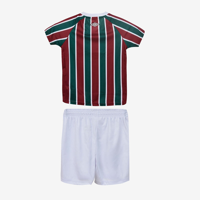 Conjunto Infantil Fluminense 25/26 Home Umbro - Vinho e Verde