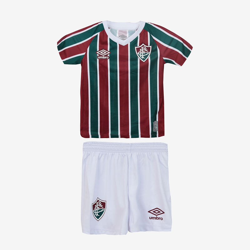 Conjunto Infantil Fluminense 25/26 Home Umbro - Vinho e Verde