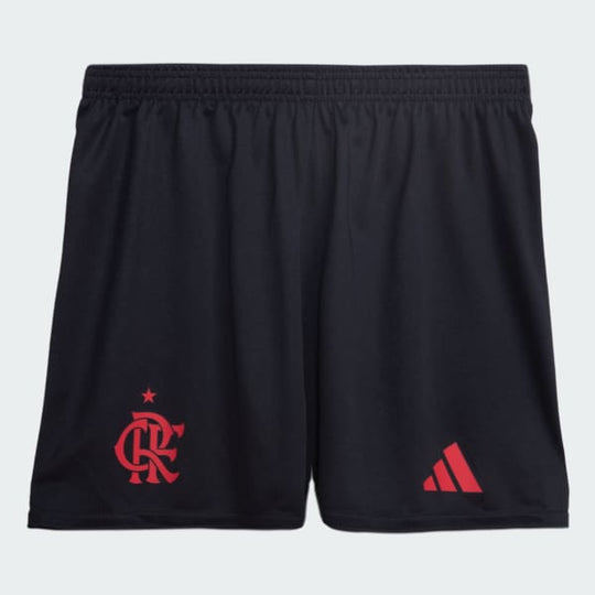 Conjunto Infantil Flamengo 25/26 Away Adidas - Branco e Vermleho