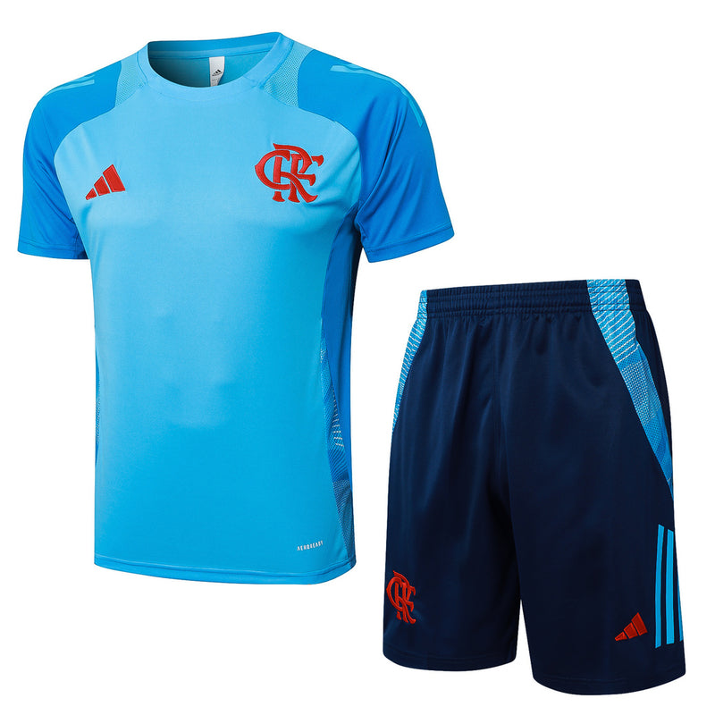 Conjunto de Treino Flamengo 25/26 Adidas - Azul Claro