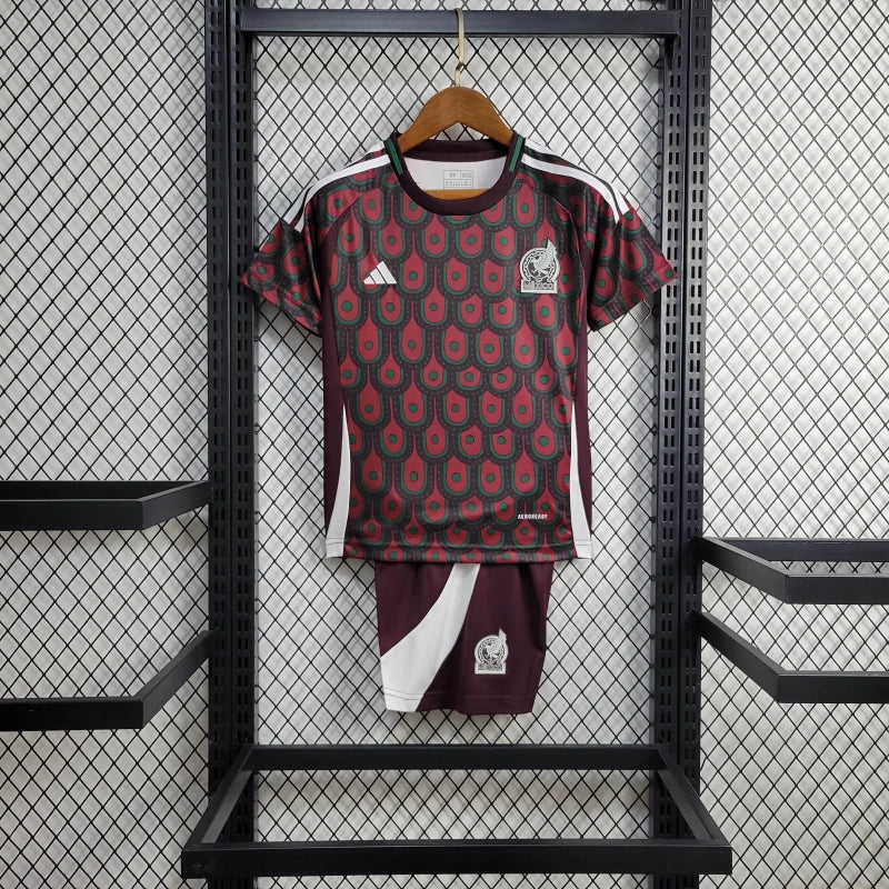 Conjunto Infantil México Home Adidas Torcedor 24/25