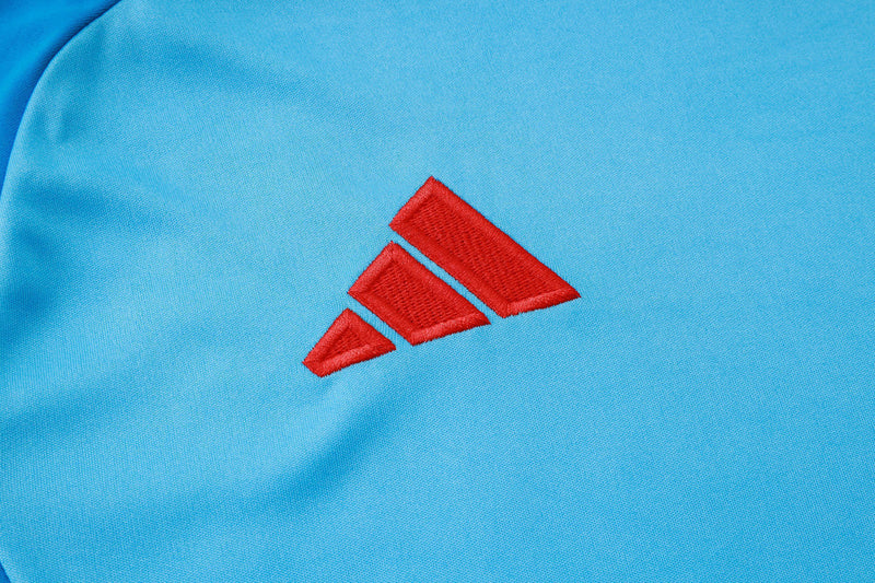 Conjunto de Treino Flamengo 25/26 Adidas - Azul Claro
