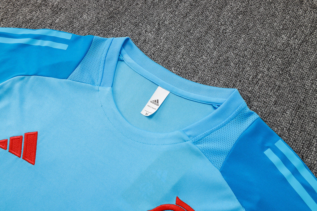 Conjunto de Treino Flamengo 25/26 Adidas - Azul Claro